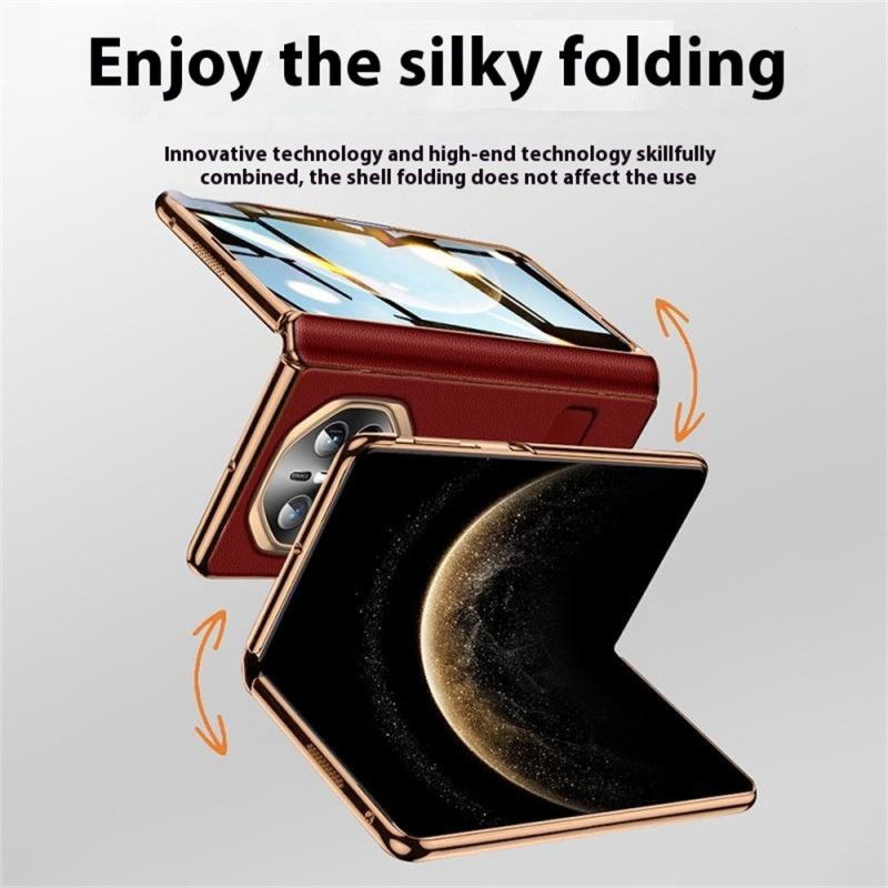 Kryt Huawei Mate X6 Texturovaná Umělá Kůže S Ochranou Obrazovky