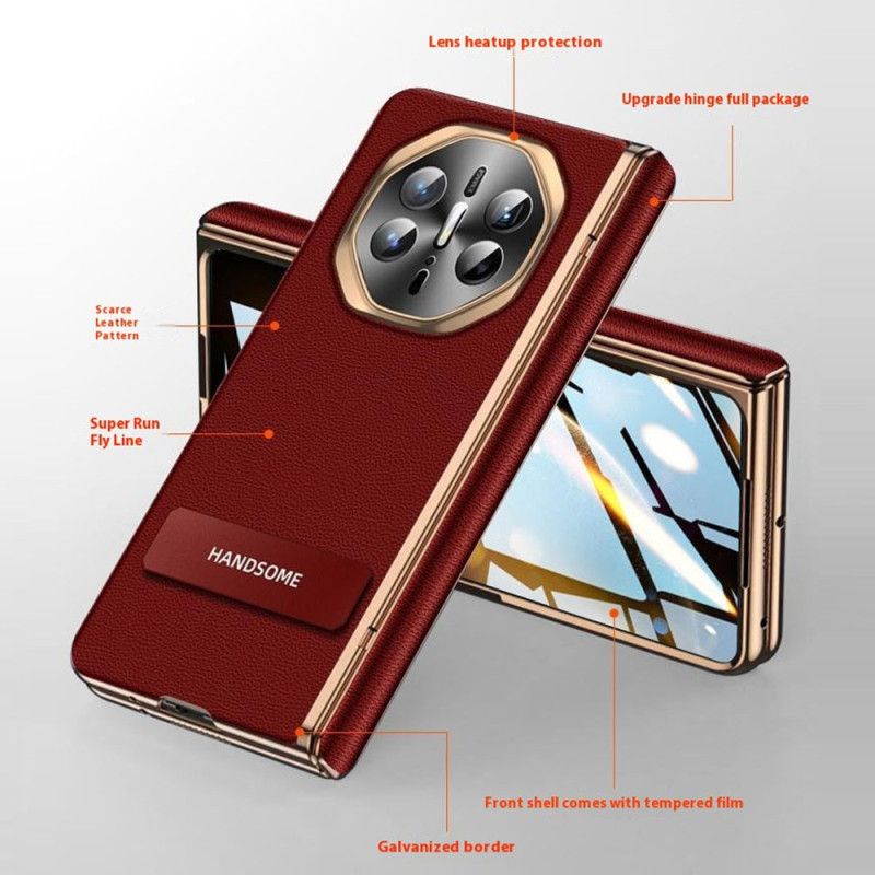 Kryt Huawei Mate X6 Texturovaná Umělá Kůže S Ochranou Obrazovky