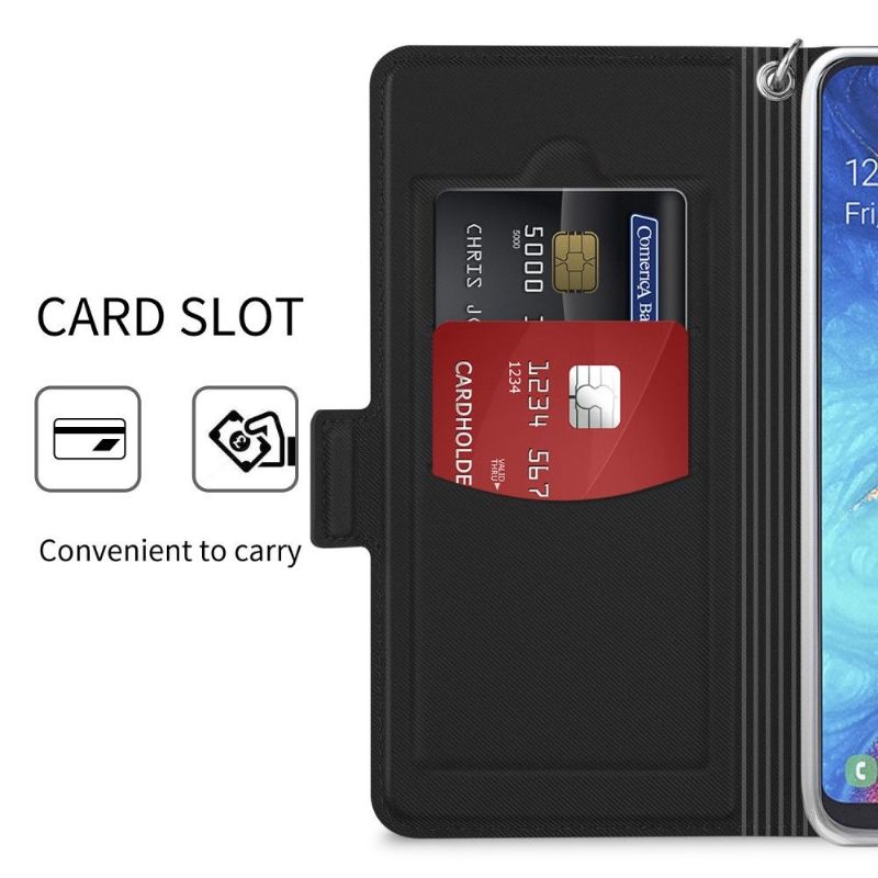 Flipové Pouzdro Na Samsung Galaxy A20e Kůže Ve Stylu Victoria