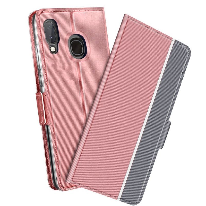 Flipové Pouzdro Na Samsung Galaxy A20e Kůže Ve Stylu Victoria