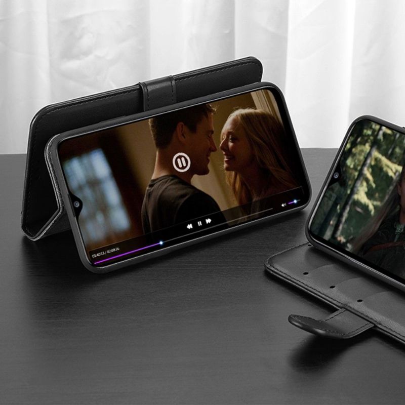 Flipové Pouzdro Na Samsung Galaxy A20e Řada S Koženými Efekty Kado
