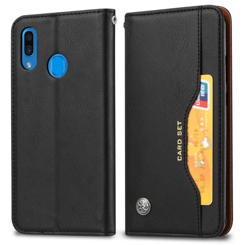 Kožené Pouzdro Folio Na Samsung Galaxy A20e Kožený Stojánek