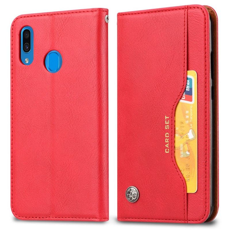 Kožené Pouzdro Folio Na Samsung Galaxy A20e Kožený Stojánek