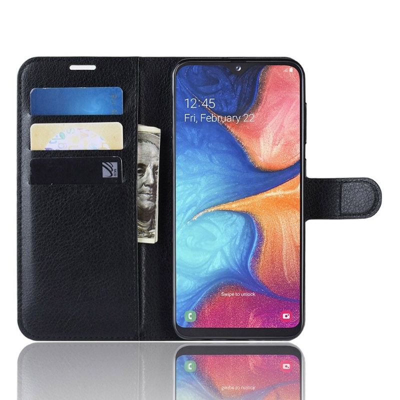 Kožené Pouzdro Folio Na Samsung Galaxy A20e Peněženkové Pouzdro Stylová Kožená Peněženka