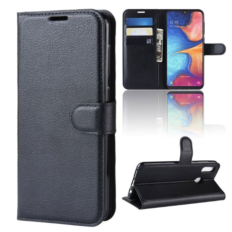 Kožené Pouzdro Folio Na Samsung Galaxy A20e Peněženkové Pouzdro Stylová Kožená Peněženka