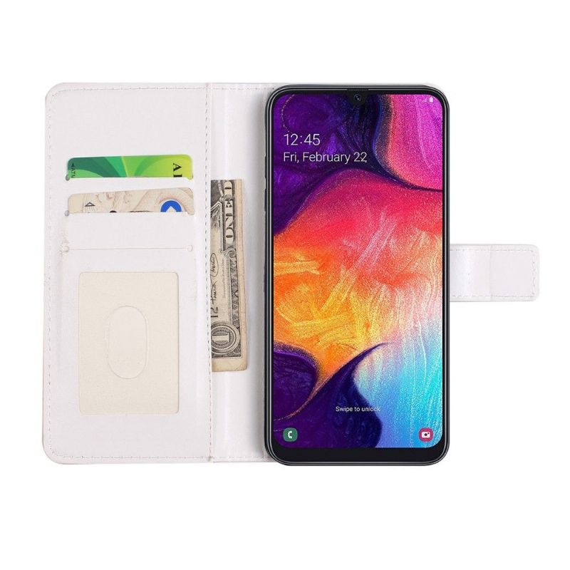 Kožené Pouzdro Na Samsung Galaxy A20e Geometrický Design