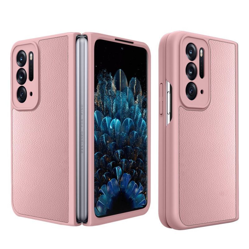 Kryt Na Oppo Find N Kožené Provedení Litchi S Ochranou Obrazovky