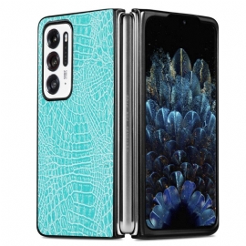 Kryt Na Oppo Find N Styl Krokodýlí Kůže