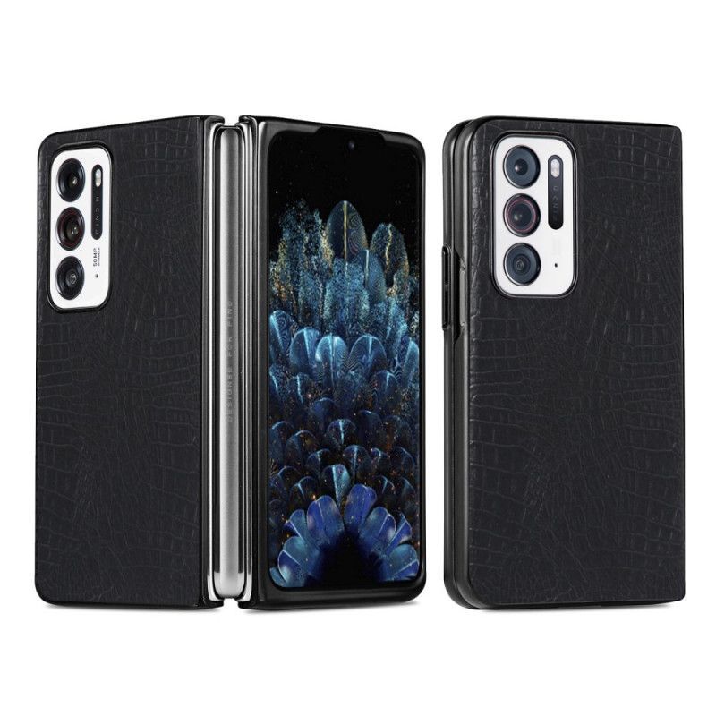 Kryt Na Oppo Find N Styl Krokodýlí Kůže