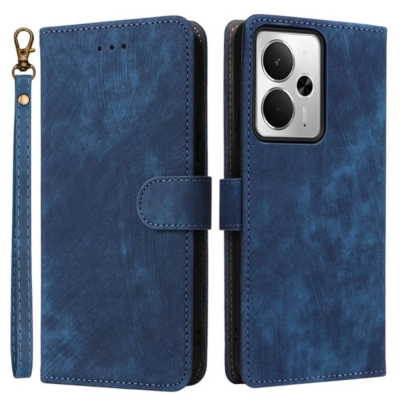 Kožený Kryt Realme 14t 5g Rfid Ochrana Semišový Efekt