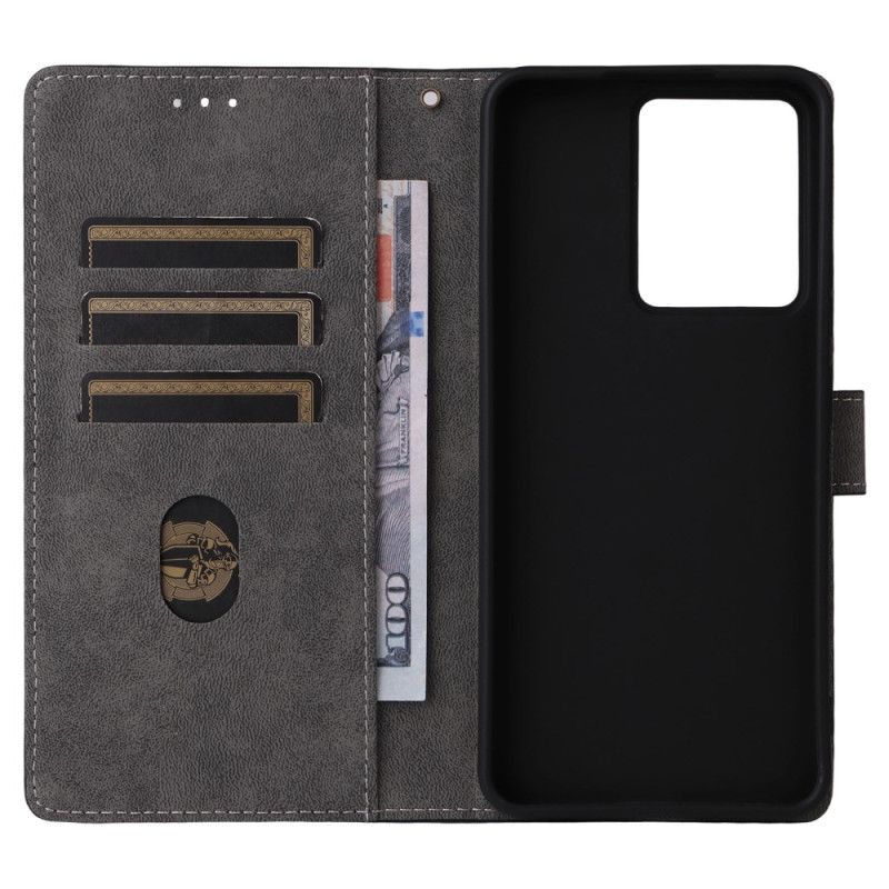 Kožený Kryt Realme 14t 5g Rfid Ochrana Semišový Efekt