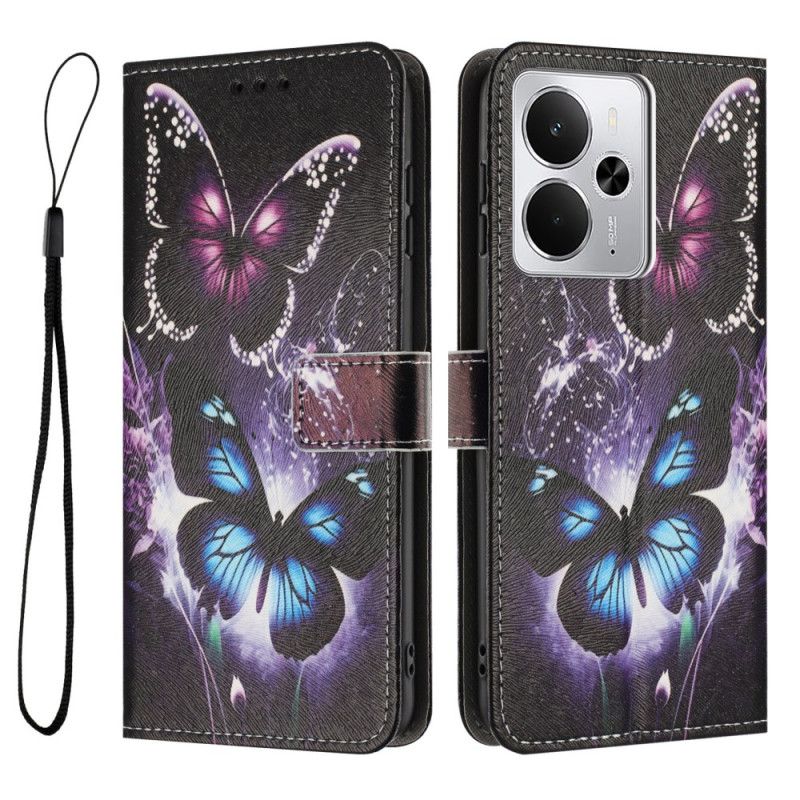 Peněženková Pouzdra Realme 14t 5g Dva Motýli