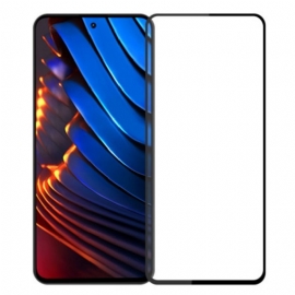 Black Contour Tempered Glass Protection Pro Poco X5 Pro 5G Pinwuyo