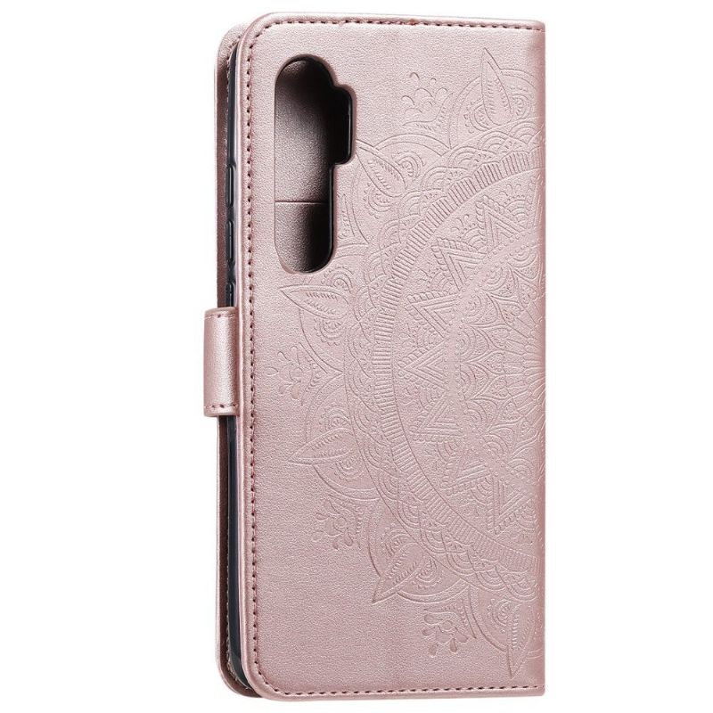 Flipové Pouzdro Na Xiaomi Mi Note 10 Lite Reliéfní Mandala