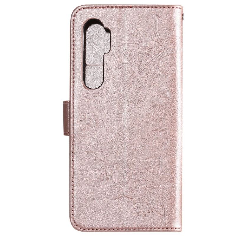 Flipové Pouzdro Na Xiaomi Mi Note 10 Lite Reliéfní Mandala