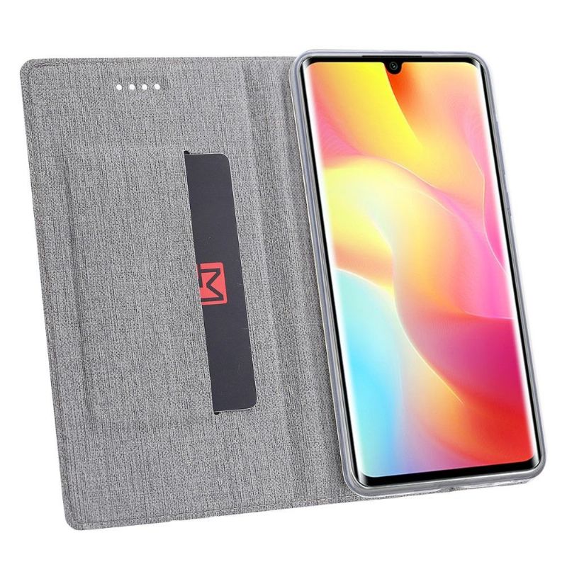 Kožené Pouzdro Na Xiaomi Mi Note 10 Lite Funkce Podpory Rovnátek