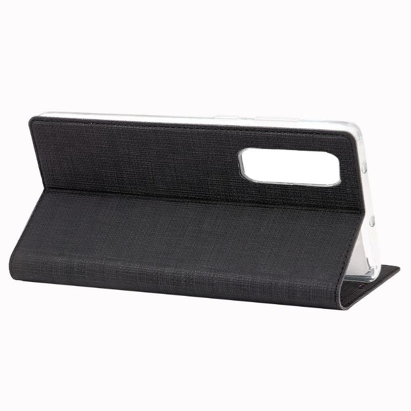 Kožené Pouzdro Na Xiaomi Mi Note 10 Lite Funkce Podpory Rovnátek
