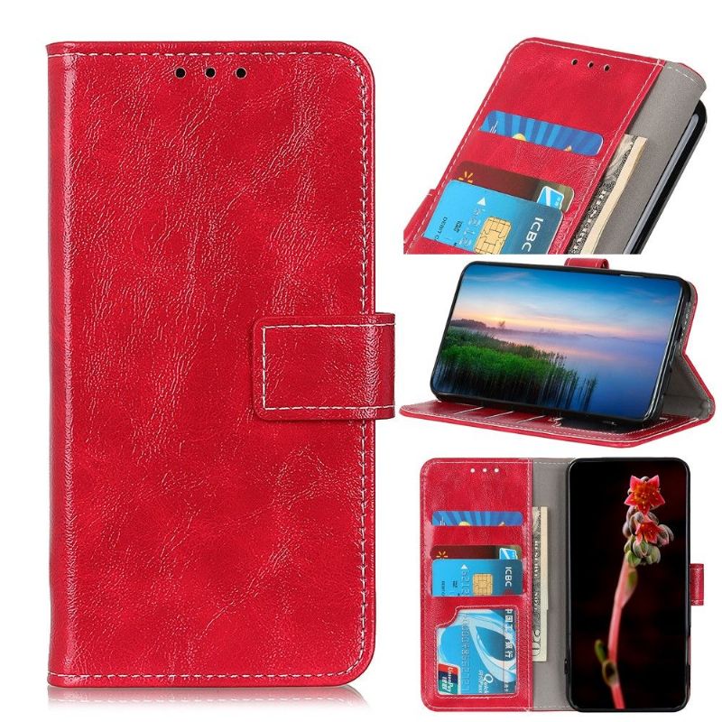 Pouzdra Na Xiaomi Mi Note 10 Lite Prošívání S Luxusním Koženým Efektem