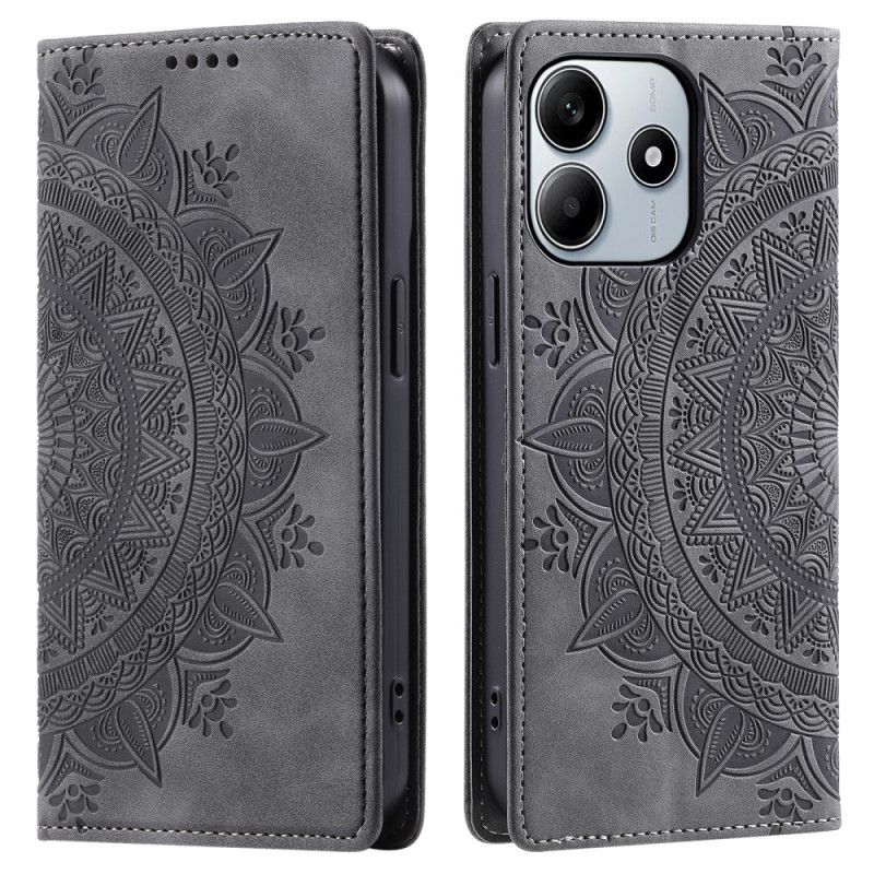 Kožené Pouzdro Xiaomi Redmi Note 14 5g Mandala S Semišovým Efektem
