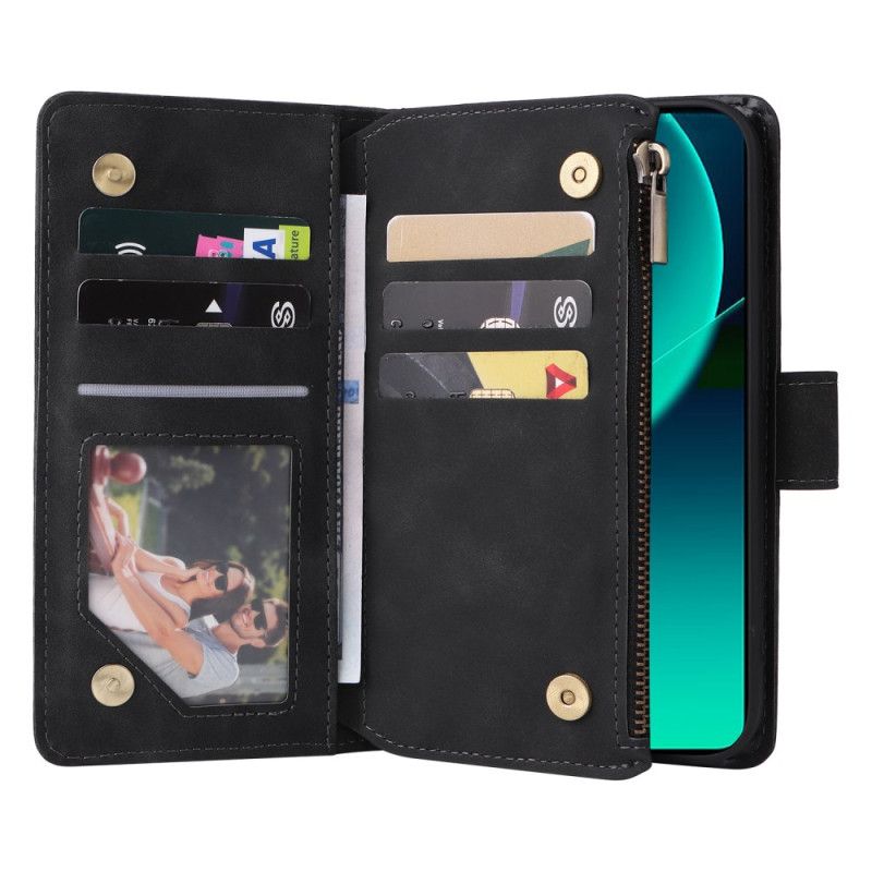 Kožený Kryt Na Xiaomi Redmi Note 14 5g Peněženka S Celokoženým Efektem