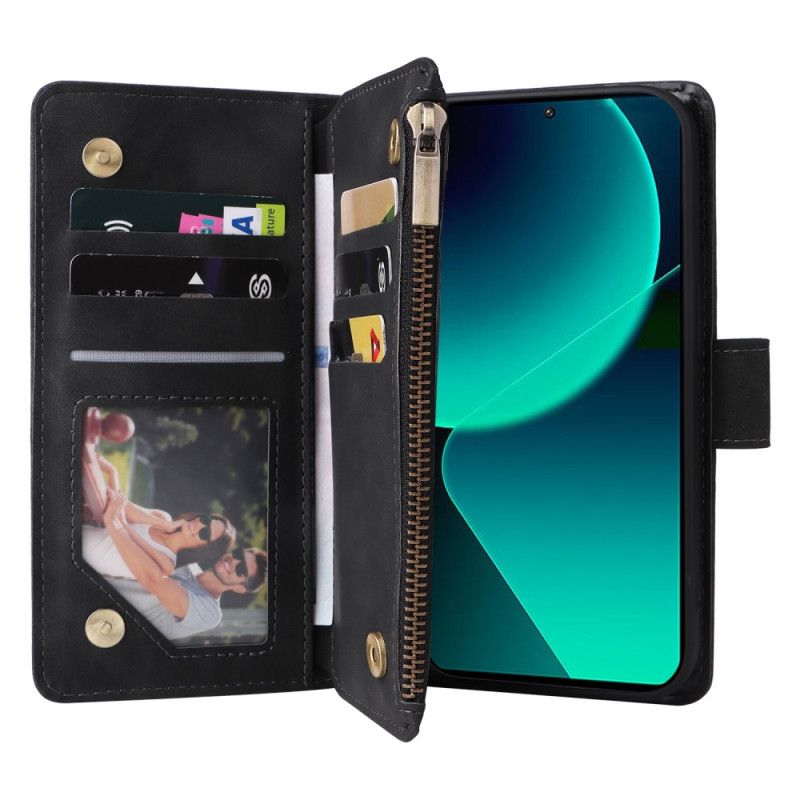 Kožený Kryt Na Xiaomi Redmi Note 14 5g Peněženka S Celokoženým Efektem