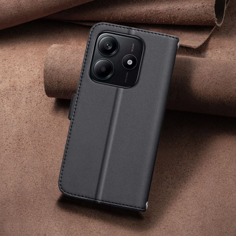 Kožený Kryt Na Xiaomi Redmi Note 14 5g Prémiové Prošívání