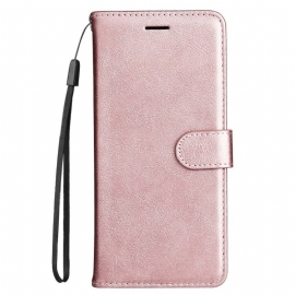 Kožený Kryt Na Xiaomi Redmi Note 14 5g Umělá Kůže S Popruhem