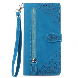 Kožený Kryt Na Xiaomi Redmi Note 14 5g Vzorované Pouzdro Na Zip