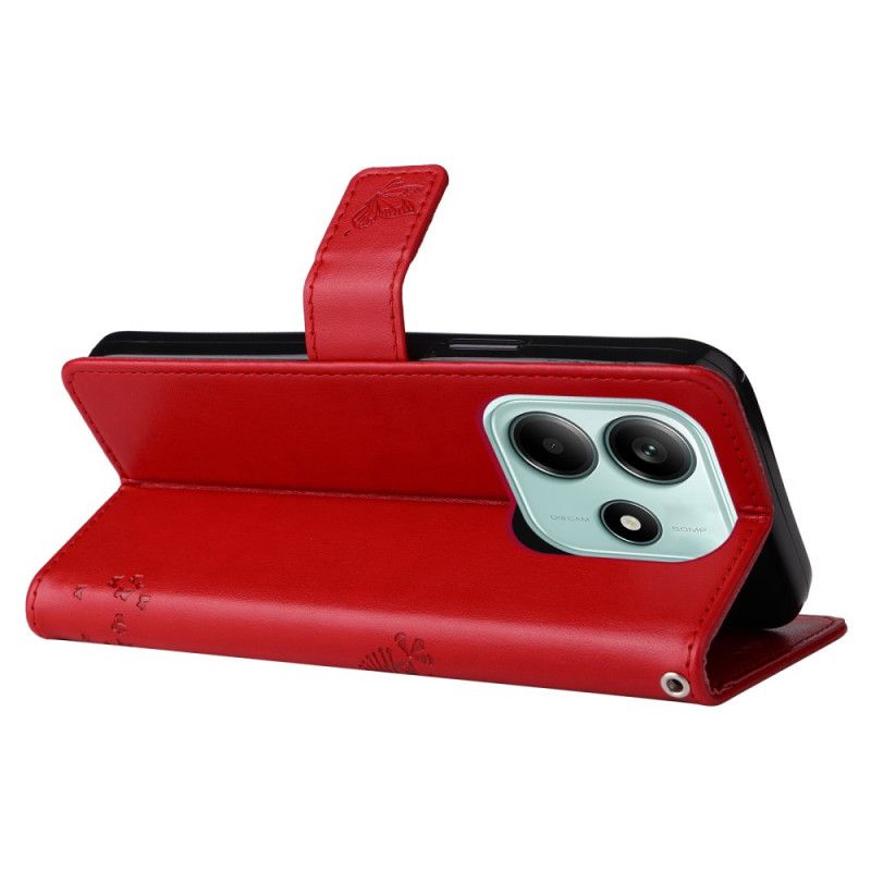 Kožený Kryt Xiaomi Redmi Note 14 5g Kočka A Strom Lnaière