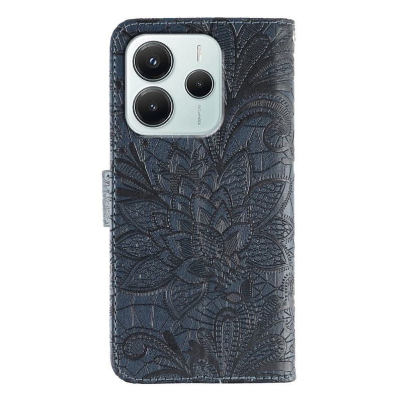 Kožený Kryt Xiaomi Redmi Note 14 5g Krajková Mandala