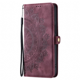 Kožený Kryt Xiaomi Redmi Note 14 5g Peněženka Mandala