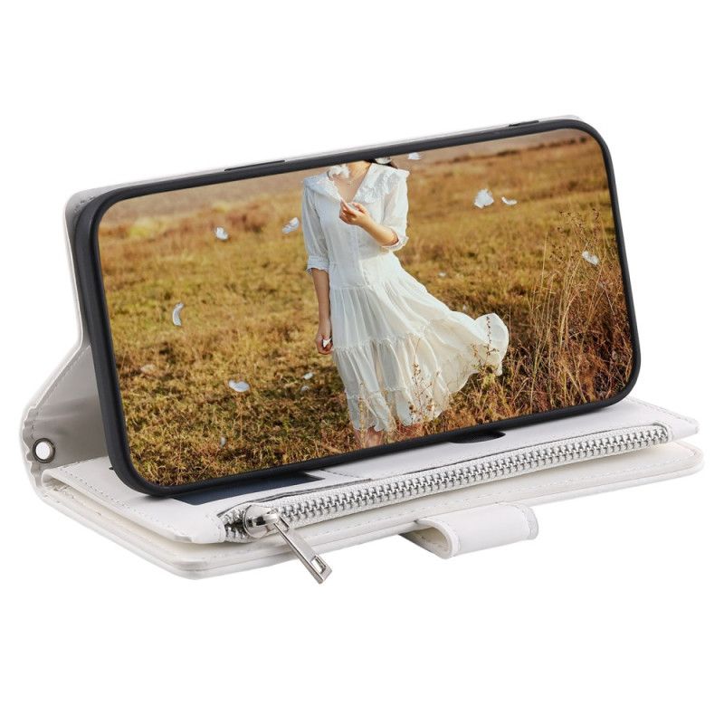 Kožený Kryt Xiaomi Redmi Note 14 5g Peněženka Prošívané