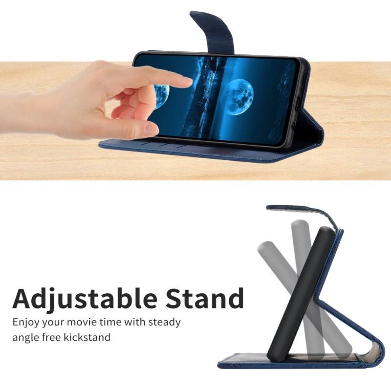 Kožený Kryt Xiaomi Redmi Note 14 5g Šňůrky A Úchytky Popruhu