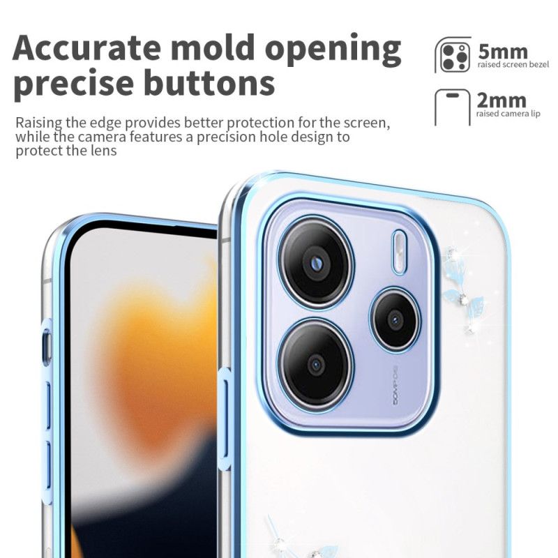 Kryt Xiaomi Redmi Note 14 5g Kadem Květiny A Kamínky