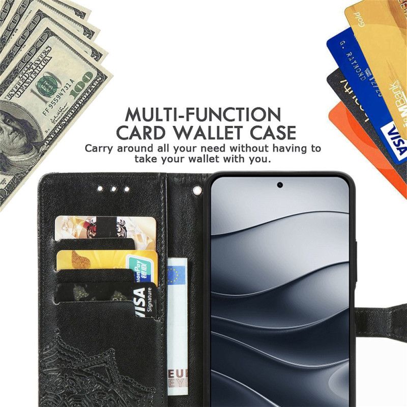 Peněženková Pouzdra Xiaomi Redmi Note 14 5g Barokní Mandala