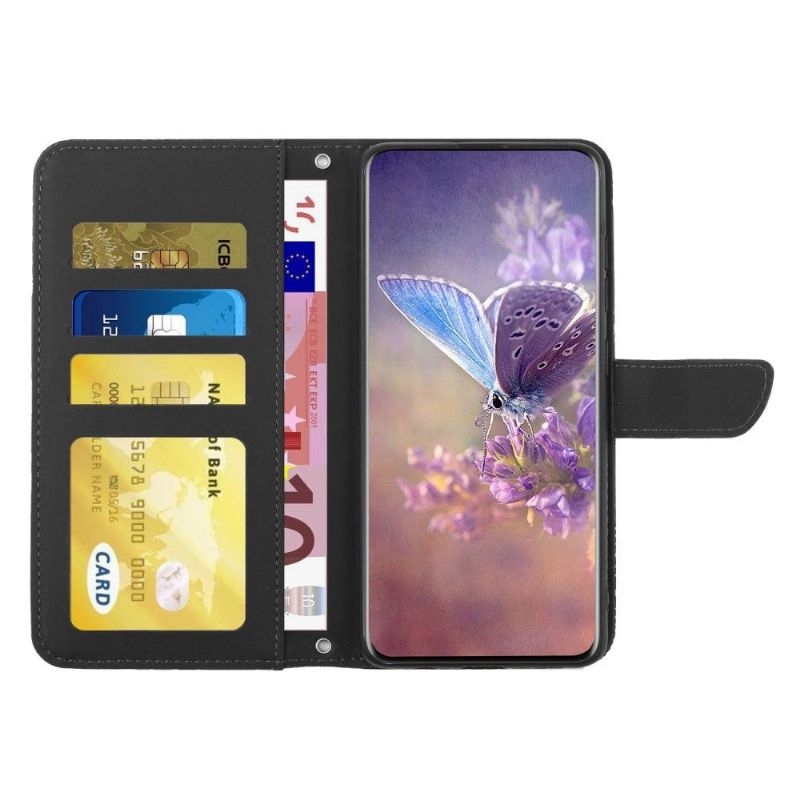 Flipové Pouzdro Na OnePlus Nord 2T 5G Ilustrační Pásek S Motýly A Květinami