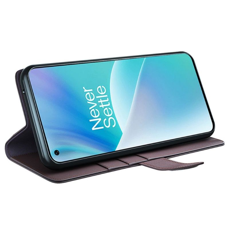 Flipové Pouzdro Na OnePlus Nord 2T 5G Prémiová Kůže