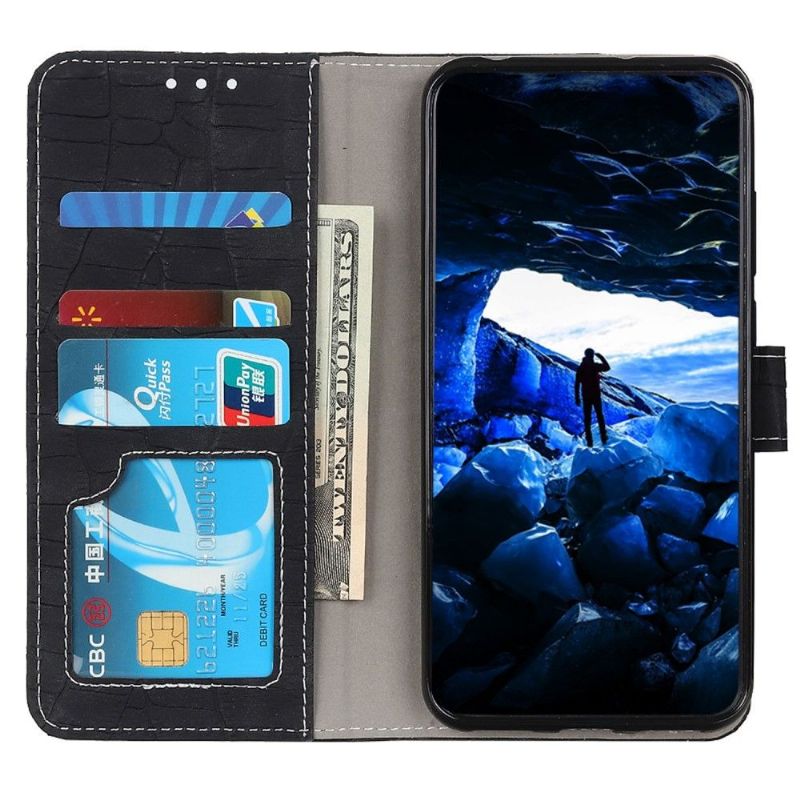 Flipové Pouzdro Na OnePlus Nord 2T 5G Prošívání Croco Vzhledu
