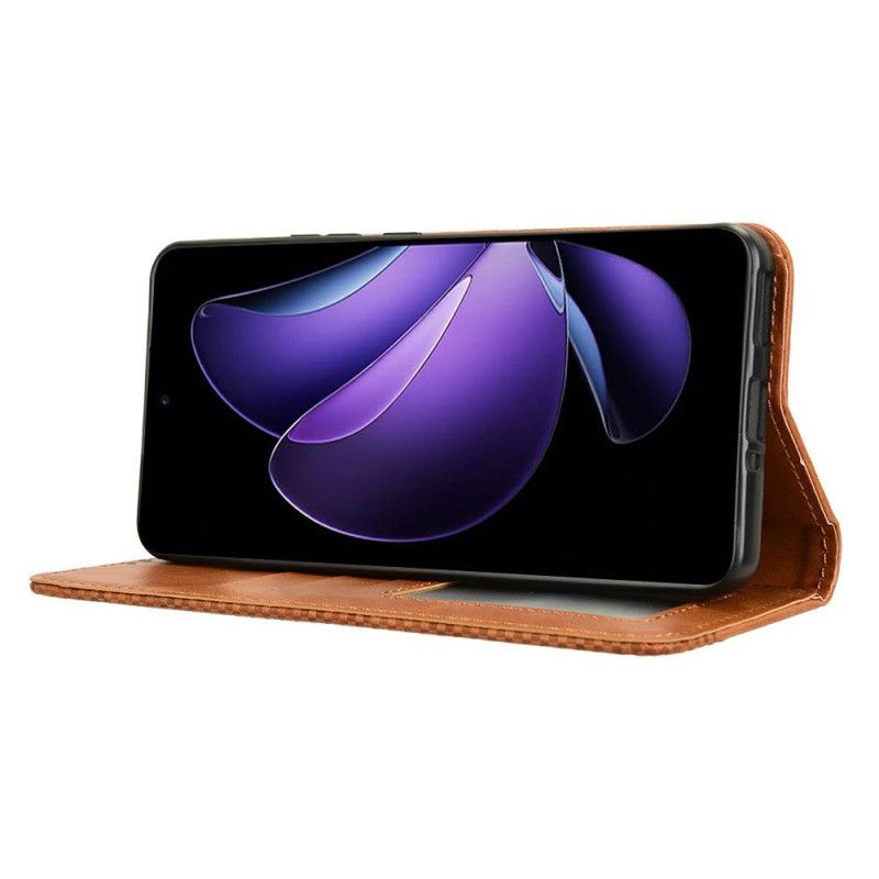 Kožené Pouzdro Folio Na Oppo Reno 13f 4g / 5g / 13 Fs 5g Vintage Vlys