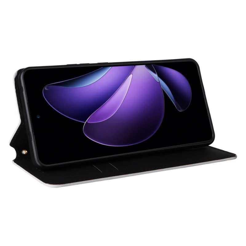 Kožené Pouzdro Folio Oppo Reno 13f 4g / 5g / 13 Fs 5g 3d Diamanty