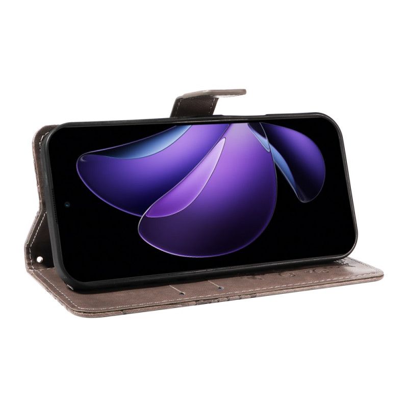 Kožený Kryt Oppo Reno 13f 4g / 5g / 13 Fs 5g Obří Motýli