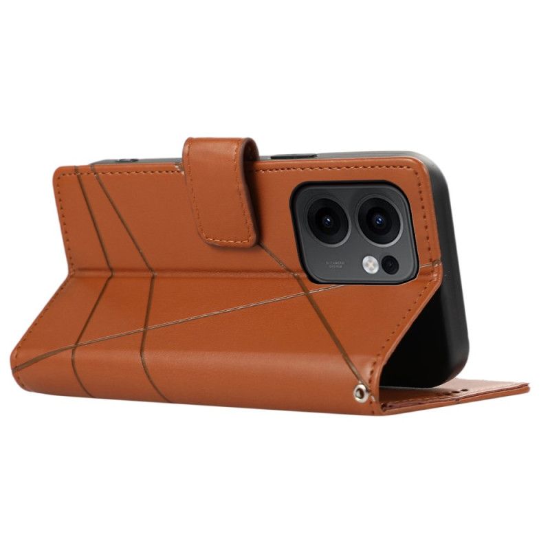 Kožený Kryt Oppo Reno 13f 4g / 5g / 13 Fs 5g Pruhy