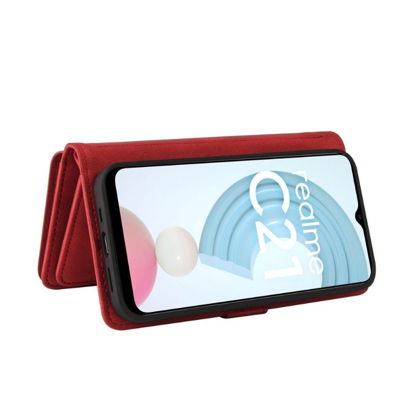 Flipové Pouzdro Na Realme C21 Peněženkové Pouzdro Na Lana