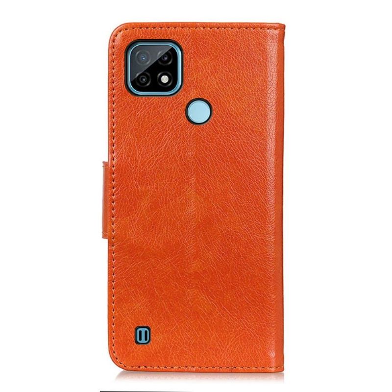 Flipové Pouzdro Na Realme C21 Styl Staré Kůže