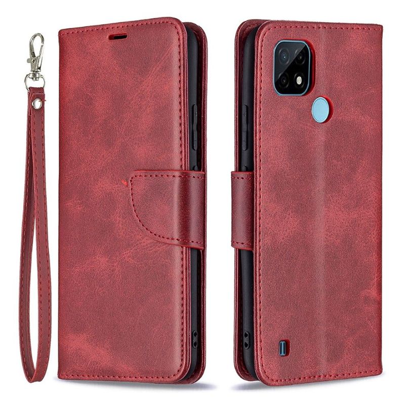 Kožené Pouzdro Na Realme C21 Magnetická Umělá Kůže