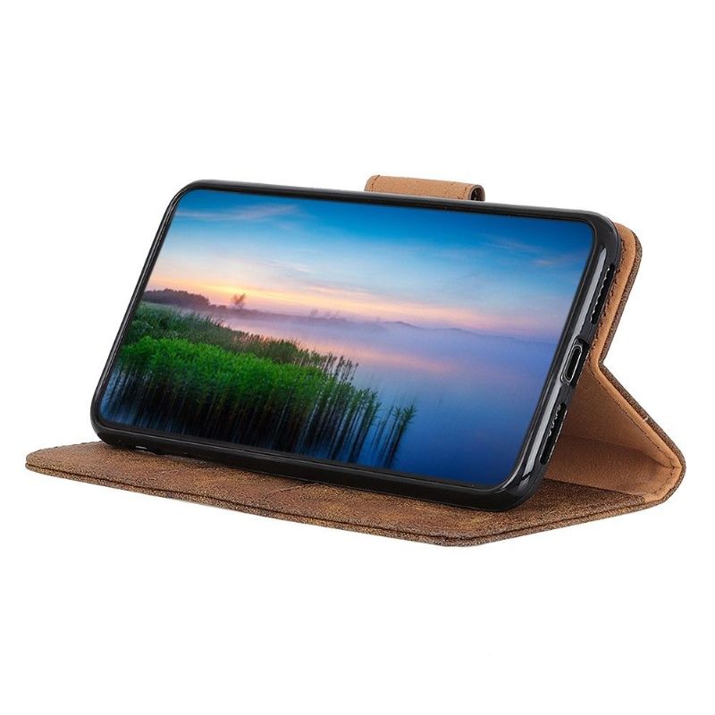 Pouzdra Na Realme C21 Edouard Vintage Umělá Kůže