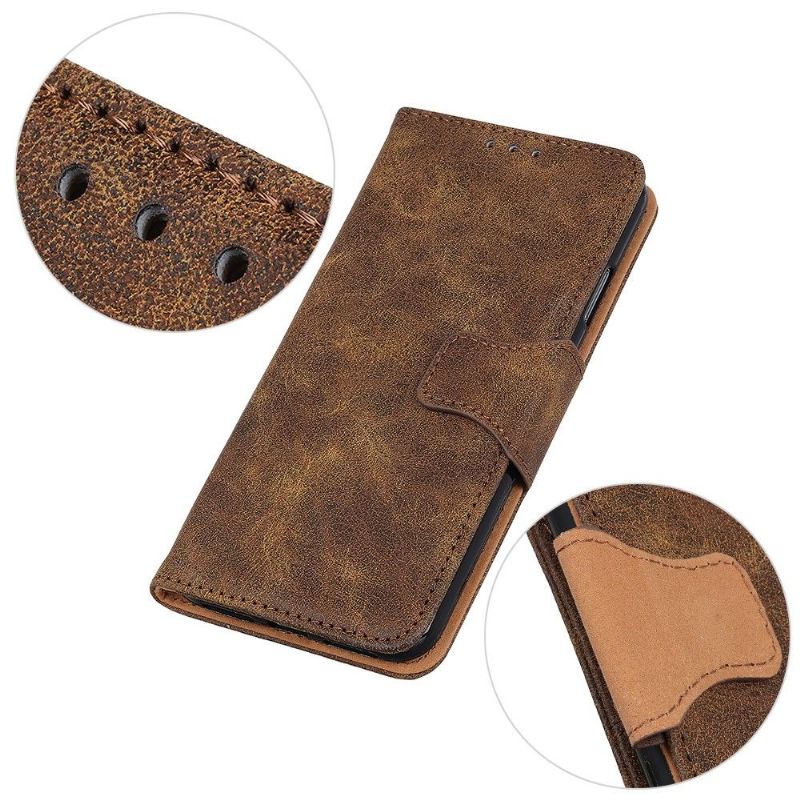 Pouzdra Na Realme C21 Edouard Vintage Umělá Kůže