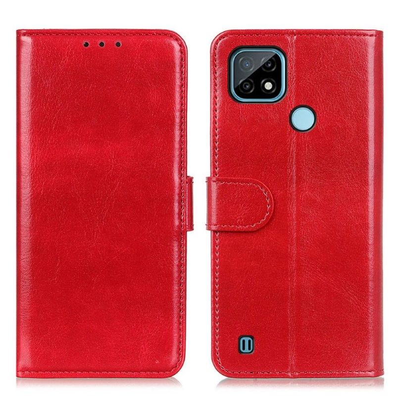 Pouzdra Na Realme C21 Flipové Pouzdro Funkce Podpory Umělé Kůže