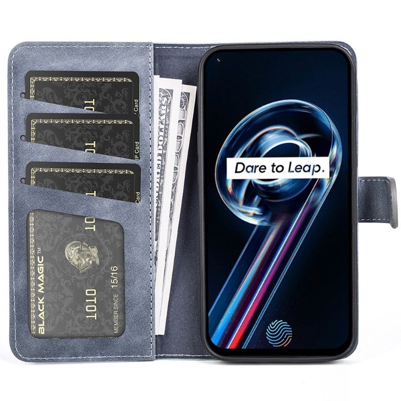 Kožené Pouzdro Na OnePlus Nord CE 2 Lite 5G Flipové Pouzdro Bicolor Folio Stand