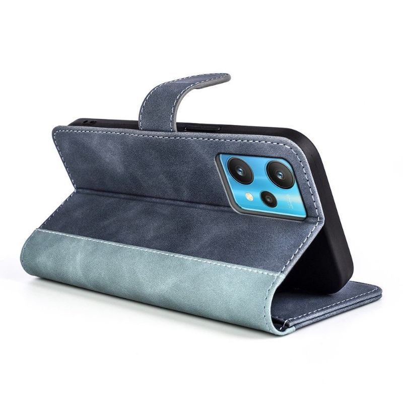 Kožené Pouzdro Na OnePlus Nord CE 2 Lite 5G Flipové Pouzdro Bicolor Folio Stand